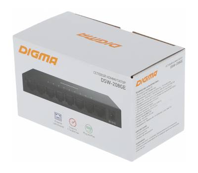 Коммутатор DIGMA DSW-208GE