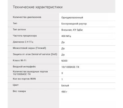 Wi-Fi роутер DIGMA DWR-N302