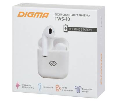 Наушники DIGMA TWS-10