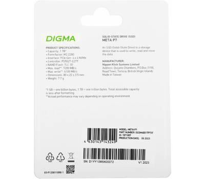 Накопитель SSD DIGMA Meta P7 DGSM4001TP73T