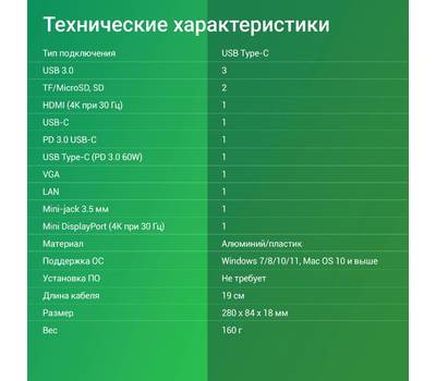 Стыковочная станция DIGMA DS-990UC_G