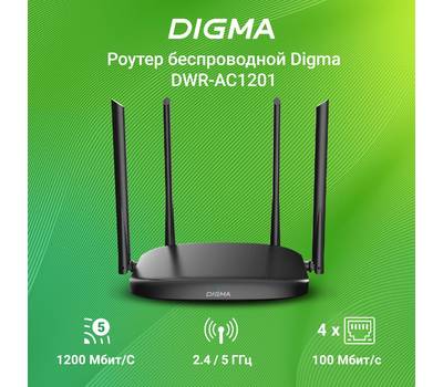 Роутер DIGMA DWR-AC1201