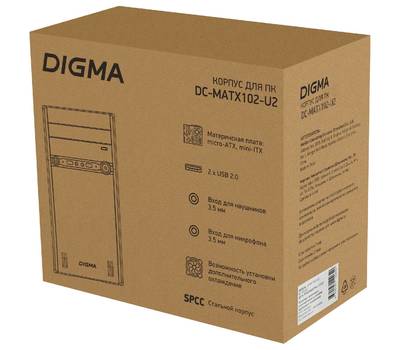 Корпус системного блока DIGMA DC-MATX102-U2