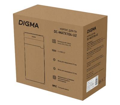 Корпус системного блока DIGMA DC-MATX104-U2