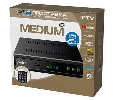 Ресивер цифровой PERFEO (PF-A4487) MEDIUM DVB-T2/C