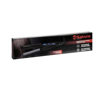 Выпрямитель для волос SAKURA SA-4524BK 50Вт керам LED сенсорн