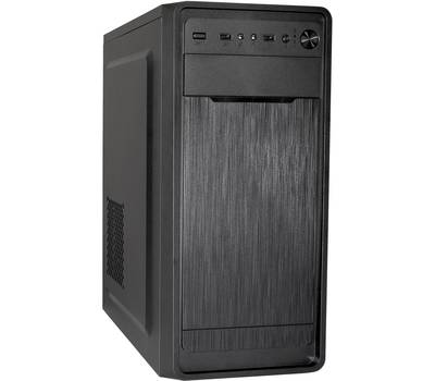 Корпус системного блока EXEGATE EX283074RUS XP-332 Black, ATX, <XP600, Black,120mm>, 2*USB, Audio