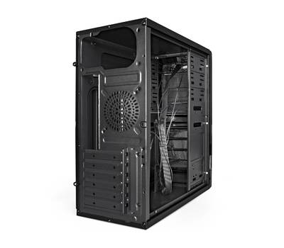 Корпус системного блока EXEGATE EX278400RUS XP-329S Black, ATX, <XP600, Black,120mm>, 2*USB, Audio