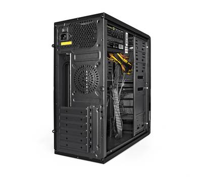 Корпус системного блока EXEGATE EX278400RUS XP-329S Black, ATX, <XP600, Black,120mm>, 2*USB, Audio