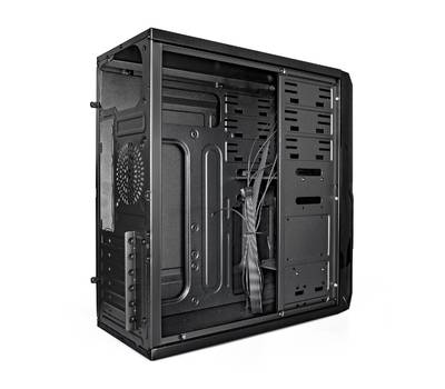 Корпус системного блока EXEGATE EX278400RUS XP-329S Black, ATX, <XP600, Black,120mm>, 2*USB, Audio