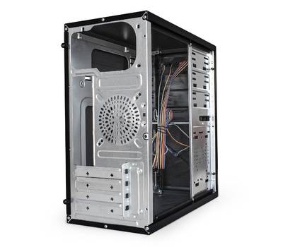 Корпус системного блока EXEGATE EX284019RUS BA-201 Black, mATX, <AA450, 80mm>, 2*USB, Audio