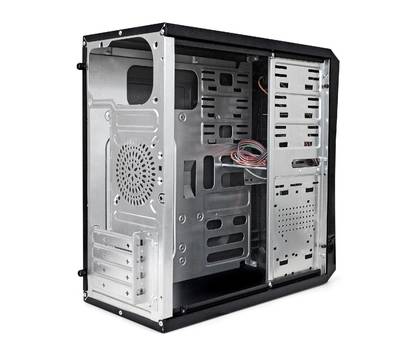 Корпус системного блока EXEGATE EX284019RUS BA-201 Black, mATX, <AA450, 80mm>, 2*USB, Audio