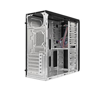 Корпус системного блока EXEGATE EX283220RUS UN-605B Black, ATX, <без БП>, 2*USB, Audio, замок блок