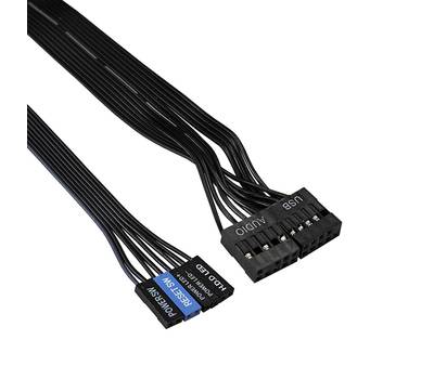 Корпус системного блока EXEGATE EX283729RUS XP-401 Black, ATX, <без БП>, 2*USB, Audio