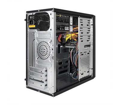 Корпус системного блока EXEGATE EX278425RUS QA-413U Black, mATX, <XP350, Black, 120mm>, 3*USB+1*US