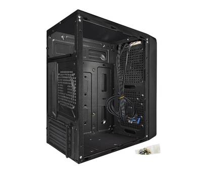 Корпус системного блока EXEGATE EX283129RUS BAA-108U Black, mATX, <AAA450, 80mm>, 1*USB+1*USB3.0, 