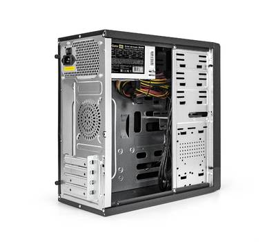 Корпус системного блока EXEGATE EX277434RUS MA-371X Black, mATX <UN350, 120mm> 2*USB+2*USB3.0, Aud