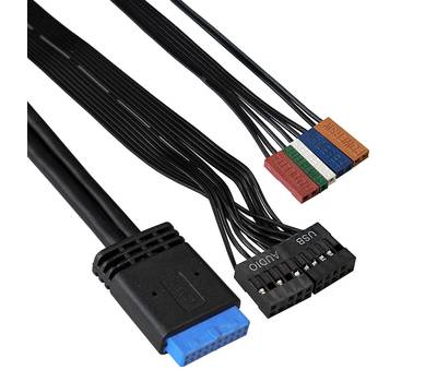 Корпус системного блока EXEGATE EX283061RUS BAA-107U Black, mATX, <AAA350, 80mm>, 1*USB+2*USB3.0, 