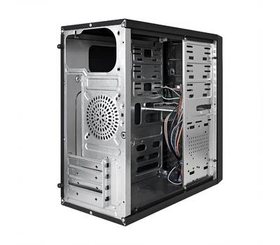 Корпус системного блока EXEGATE EX278427RUS QA-413U Black, mATX, <XP400, Black, 120mm>, 3*USB+1*US