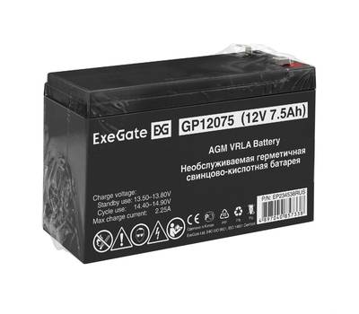 Батарея аккумуляторная EXEGATE GP 12075