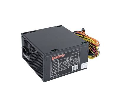 Блок питания EXEGATE 500PPX (ATX, APFC, SC, КПД 80% (80 PLUS), 14cm fan, 24pin, (4+4)pin, PCIe, 5xSA