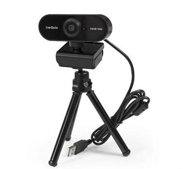 Web-камера EXEGATE Stream C925 FullHD T-Tripod (матрица 1/3" 2 Мп, 1920х1080, 1080P, 30fps, 4-линзов