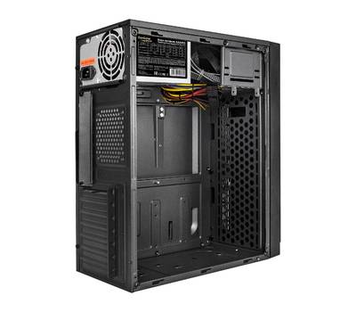 Корпус системного блока EXEGATE BAA-105U4-01-AAA400 (mATX, AAA400 с вент. 8см, 4*USB3.0, HD аудио, ч