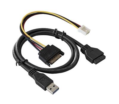 Планка USB EXEGATE U5H-625, 5,25", 4*USB3.0, черная, металл, подсоед. к MB