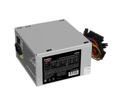 Блок питания EXEGATE UNS550 (ATX, SC, 12cm fan, 24pin, 4pin, PCIe, 3xSATA, 2xIDE, FDD, кабель 220V с