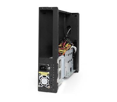 Корпус системного блока EXEGATE FL-101-F200S (mini-ITX, БП 1U-F200S с вент. 4см, 2*USB, аудио, черны