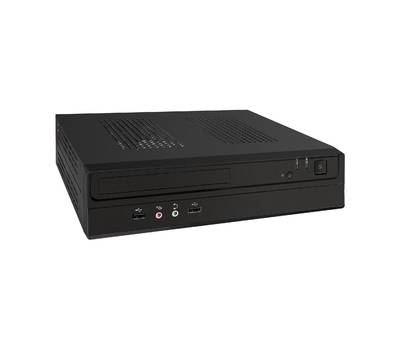 Корпус системного блока EXEGATE FL-101-F200S (mini-ITX, БП 1U-F200S с вент. 4см, 2*USB, аудио, черны