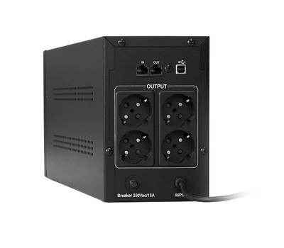 Устройство бесперебойного питания EXEGATE SpecialPro Smart LLB-1500.LCD.AVR.4SH.RJ.USB <1500VA/950W,