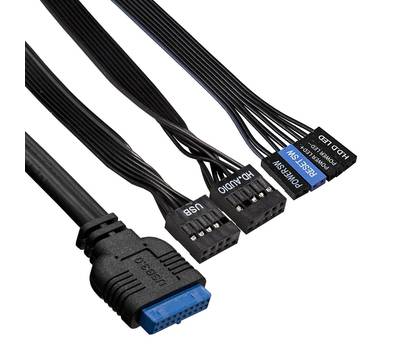 Корпус системного блока EXEGATE AA-442U2 (ATX, без БП, 1*USB+2*USB3.0, аудио, черный)