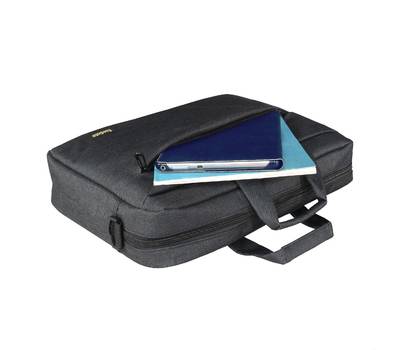 Сумка для ноутбука EXEGATE Business ECC-045 Black, черная, полиэстер повышенной плотности 600D, 15.6