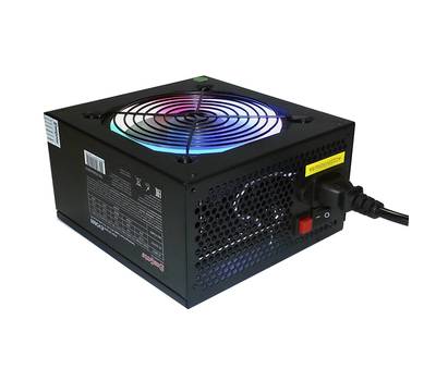 Блок питания EXEGATE EVO800 (ATX, APFC, PC, 12cm RGB fan, 24pin, (4+4)pin, PCIe, 5xSATA, 3xIDE, FDD,