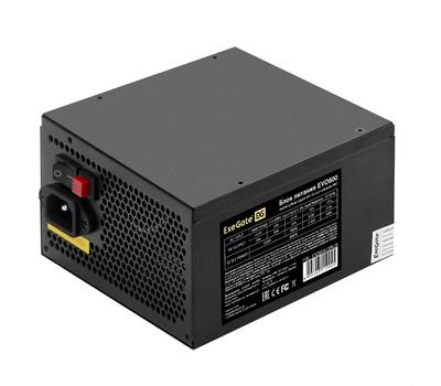 Блок питания EXEGATE EVO800 (ATX, APFC, PC, 12cm RGB fan, 24pin, (4+4)pin, PCIe, 5xSATA, 3xIDE, FDD,