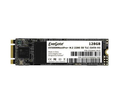 Накопитель SSD EXEGATE NextPro+ UV500TS128 (SATA-III, 22x80mm, 3D TLC)