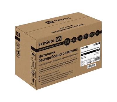 Устройство бесперебойного питания EXEGATE SpecialPro UNB-600.LED.AVR.4C13.RJ <600VA/360W, LED, AVR,4