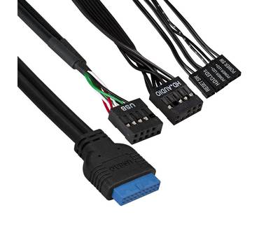 Корпус системного блока EXEGATE BAA-105U2-01-AA500 (mATX, БП AA500 с вент. 8см, 2*USB+2*USB3.0, ауди