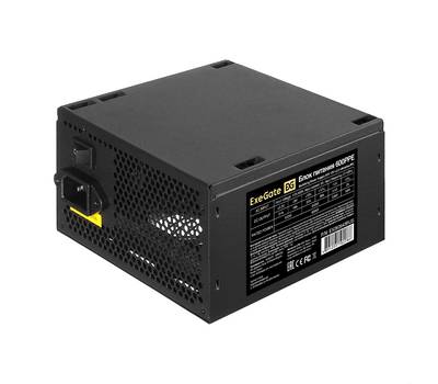 Блок питания EXEGATE 600PPE (ATX, APFC, PC, КПД 80% (80 PLUS), 12cm fan, 24pin, (4+4)pin, PCIe, 5xSA