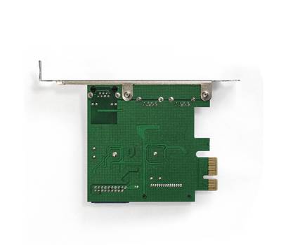 Контроллеp EXEGATE EXE-362 (PCI-E x1 v2.0, 2*USB3.0 ext. + 1*USB3.0 int. + LAN UTP 1000Mbps, разъем 