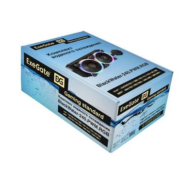 Комплект водяного охлаждения EXEGATE BlackWater-240.PWM.RGB (Al, RGB подсветка, LGA2066/2011/1366/11