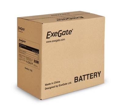 Батарея аккумуляторная EXEGATE DTM 1255 (12V 55Ah, под болт М6)
