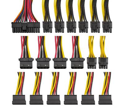 Блок питания EXEGATE 900PPE (ATX, APFC, SC, КПД 80% (80 PLUS), 12cm fan, 24pin, 2x(4+4)pin, PCIe, 6x