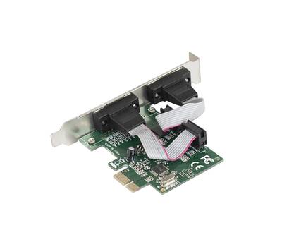 Контроллеp EXEGATE EXE-307 (PCI-E x1 v1.1, 2*COM port, WinChipHead Chipset WCH382L)