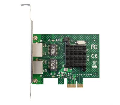 Сетевой адаптер EXEGATE EXE-BCM5720 PCI-E x1 v2.0, порты 2xRJ45, 10/100/1000Mbps