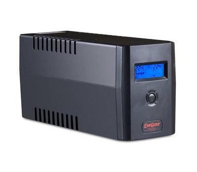 Источник бесперебойного питания EXEGATE Power Smart ULB-800.LCD.AVR.2SH.RJ.USB <800VA/480W, LCD, AVR