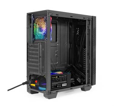 Компьютерный корпус EXEGATE EX296076RUS EVO-9201-EVO800 (ATX, БП EVO800RGB с вент. 12см, с окном, 2*