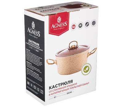 Кастрюля с крышкой AGNESS 936-229