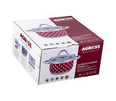 Кастрюля с крышкой AGNESS 937-714